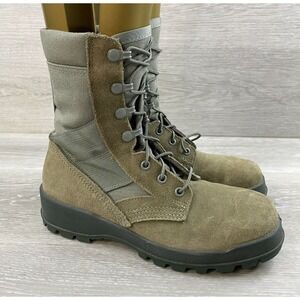 UFCW Mondo PT‎ 8430 Men's Military Boot Green Leather 6 Hot Weather Steel Toe